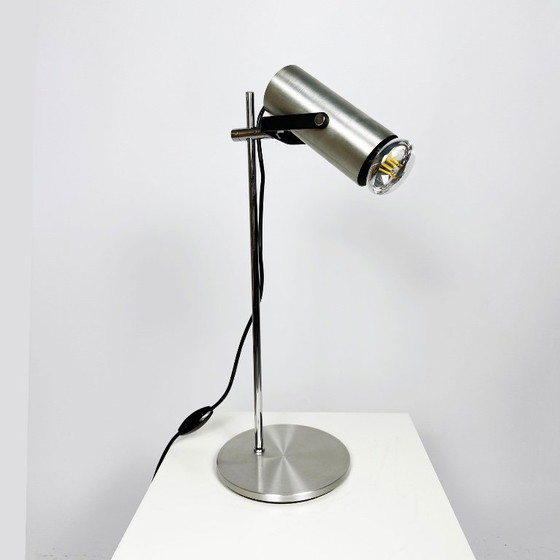 Image 1 of Vintage 1970s Aluminium & Chrome Desk Lamp