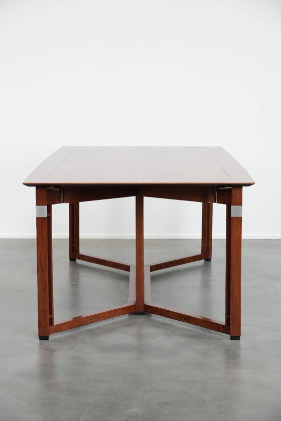 Image 1 of Practical extendable Art Deco design dining table for 6 to 8 people from Schuitema from the Decoforma series