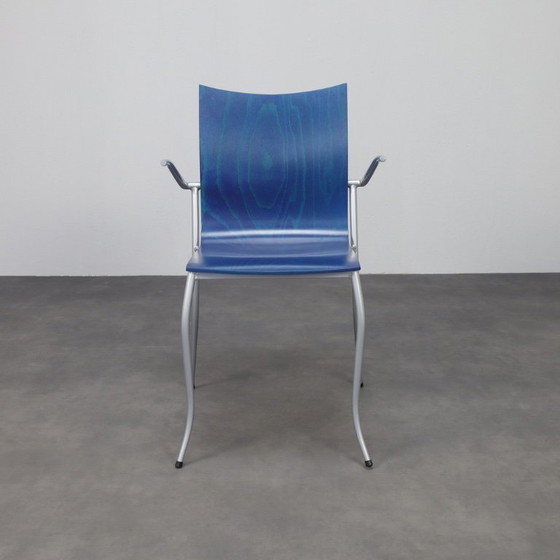 Image 1 of KFF - Karl Friedrich Förster, 4 xSillas de comedor postmodernas, años 90