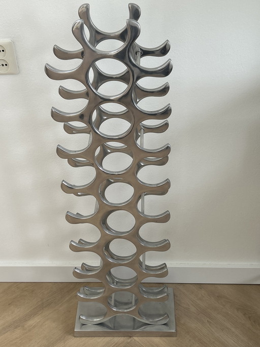 Michael Noll Design Wine Rack Aluminum