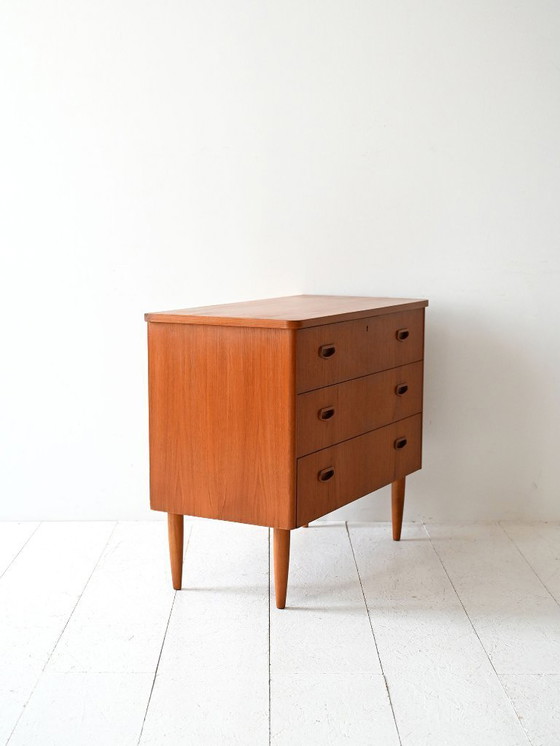 Image 1 of Cómoda escandinava de teca de tres cajones de los años 60