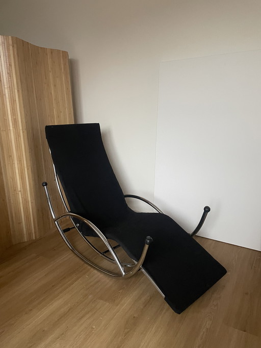 Unieke Vintage Schommelstoel Met Verstelbaar Onderstel – Multifunctioneel Design Uit De Jaren 70