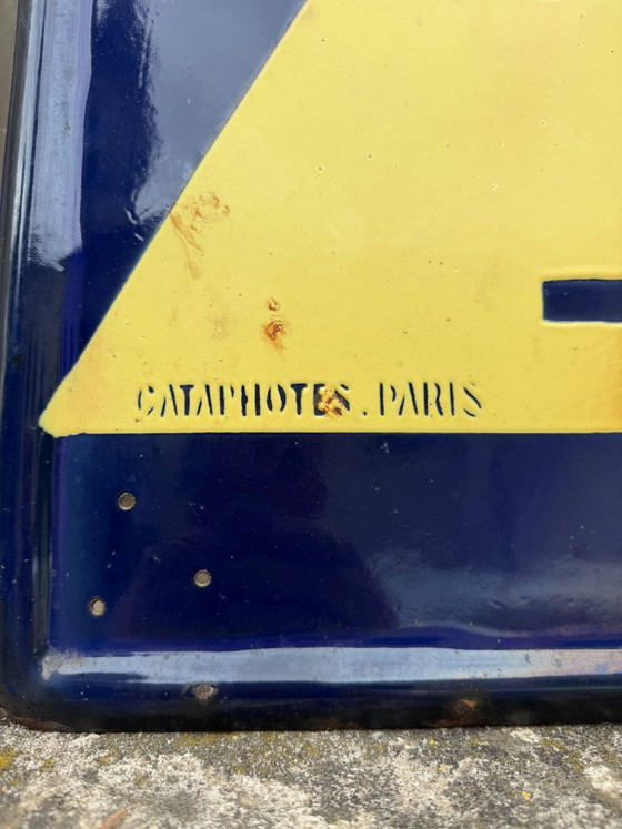 Image 1 of Enamel sign - road sign - vintage - 70cm x 70cm