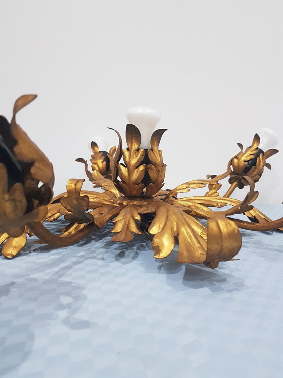 Image 1 of Lámpara de techo, Hans Kogl, Alemania, década de 1960, estilo Hollywood Regency.