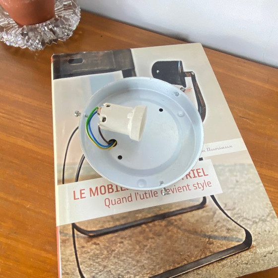 Lampada da parete/soffitto rotonda in vetro con piccoli fiori, stile vintage anni '70-'80. – Plafoniere, Glass (photo 7 of 9)