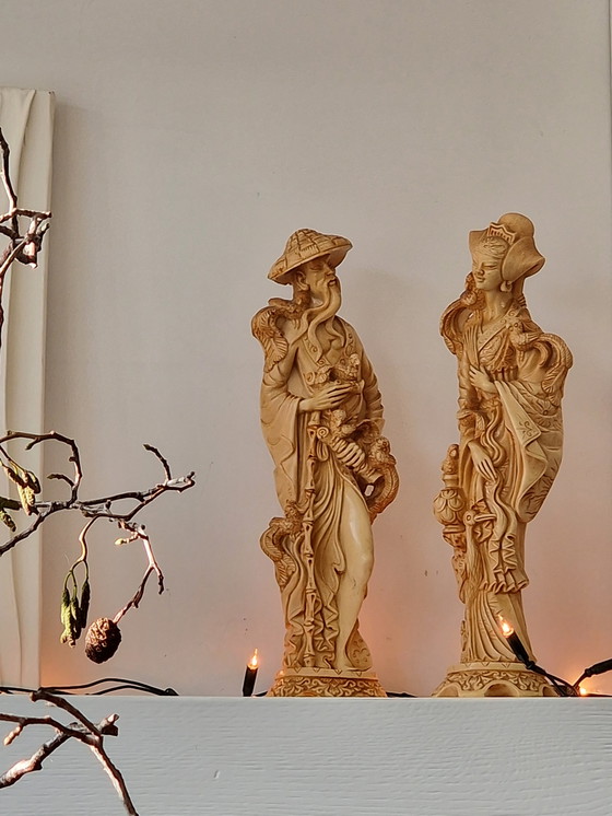 Image 1 of 2 estatuas chinas