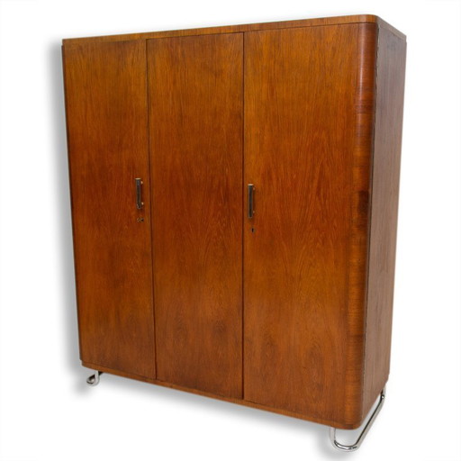 Armoire-penderie, Vichr & spol., années 1930, Tchécoslovaquie