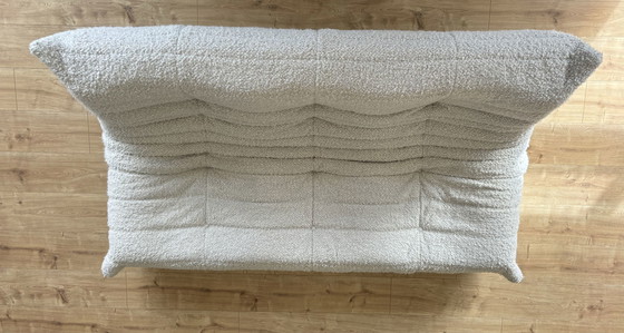 Image 1 of Ligne Roset Togo Canapé 3 places tissu bouclé blanc craie