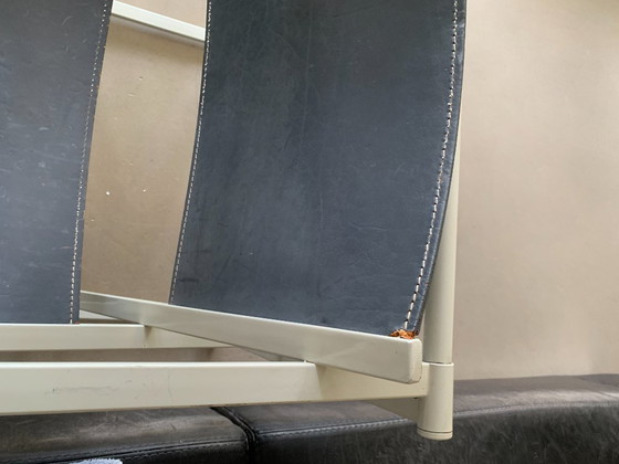 Juego de 2 sillas Cube Pastoe FM60 – Radboud van Beekum – Arnés de cuero gris – Sillones, Leather, Metal (photo 11 of 17)
