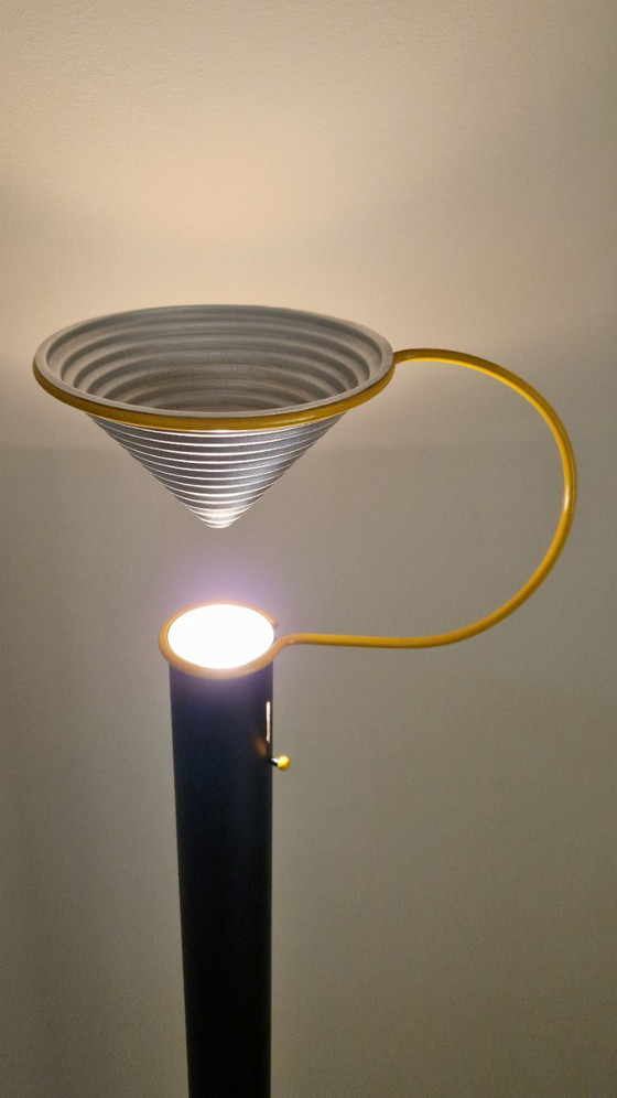Image 1 of Unique vintage floor lamp, Lamiprogetti Eleusi, Italy, postmodern design, 1980s