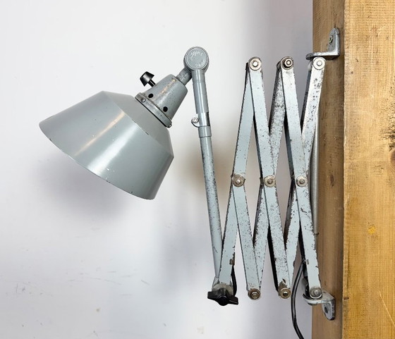 Image 1 of Industrial Scissor Wall Lamp by Curt Fischer for Midgard, 1930s