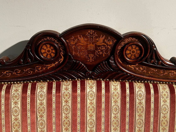 Image 1 of Wunderschönes Empire-Sofa mit Intarsien aus dem 19. Jahrhundert