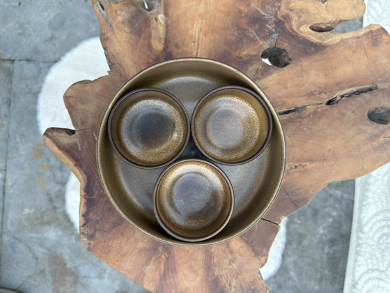 Set di Ciotole Vintage in Terracotta – 4 Pezzi – Marrone/Ocra – Other (photo 2 of 10)