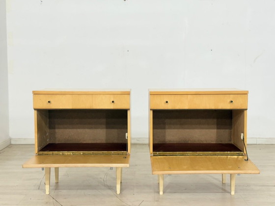 Image 1 of 2x comodini Mid-Century, comodini, tavolini laterali, vintage