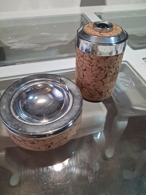 Posacenere e Portasigarette Vintage – Decorazione, Plastic, Cork (photo 4 of 7)