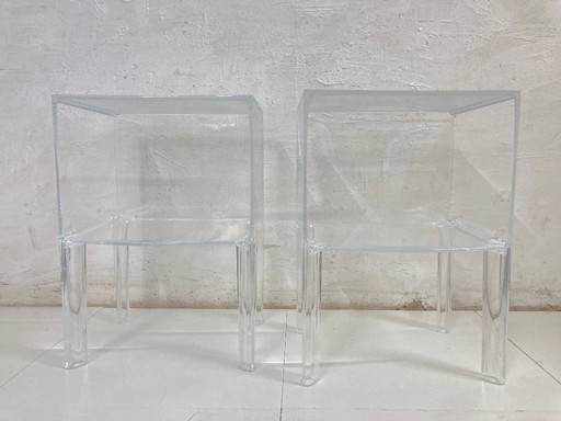 2 bedside tables Side tables Kartell Small Ghost Buster Design Philippe Starck