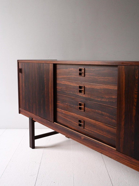 Image 1 of Scandinavisch dressoir van palissanderhout uit de jaren 60
