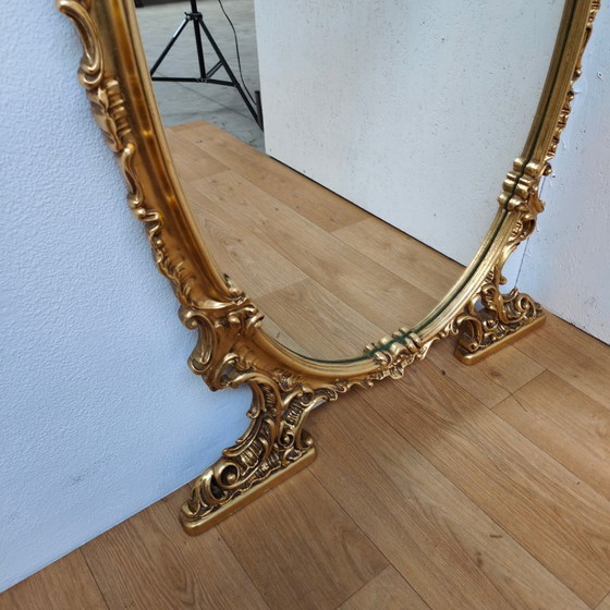 Image 1 of Grand miroir sur pied de style baroque et rococo, miroir de cheminée