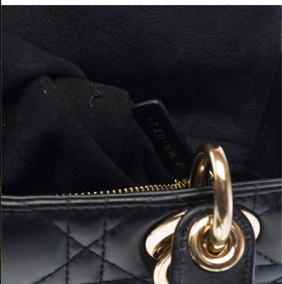 Image 1 of Borsa DIOR Lady Dior in Cuir Noir - 103268