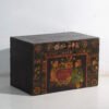 Antike bemalte Truhe aus Kiefernholz – China, circa 1900 – Aufbewahrungsschrank, Iron (photo 9 of 40)