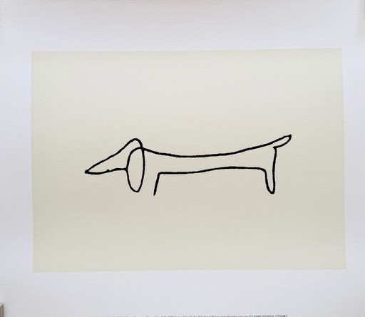 Pablo Picasso (1881-1973), Le Chien, © Succession Picasso, Paris, 2025. Imprimé au Royaume-Uni.
