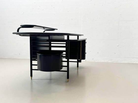 Image 1 of Johnson Wax desk model 617 by Frank Lloyd Wright for Cassina, 1992s