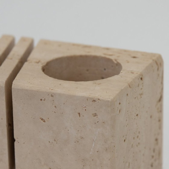 Image 1 of Travertine Desk Organizer Fratelli Mannelli 70's