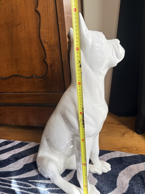 Scultura vintage di cane boxer in porcellana – Bassano, Sculture (photo 3 of 12)