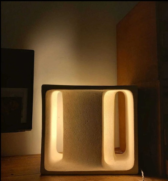 Image 1 of lampe sculpturale à poser modèle "block"