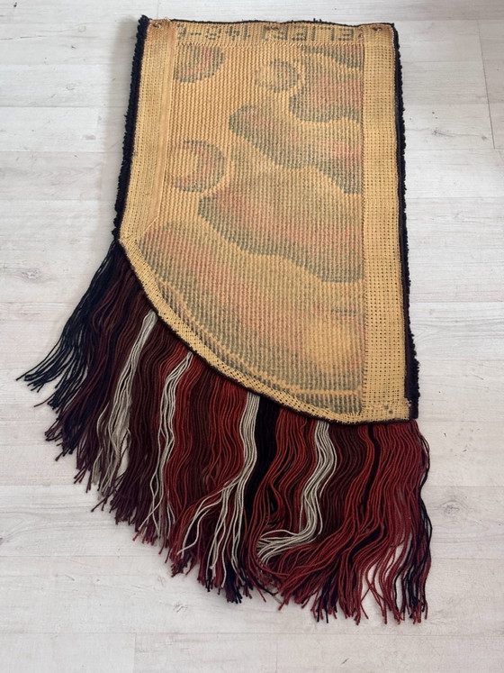Vintage Seventies Wool Wall Hanging – Wall decoration (photo 8 of 11)