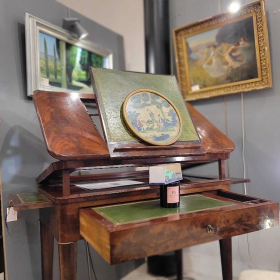 Image 1 of Architect's table “à la tronchin”, Louis XVI, mahogany wood, circa 1790 – France