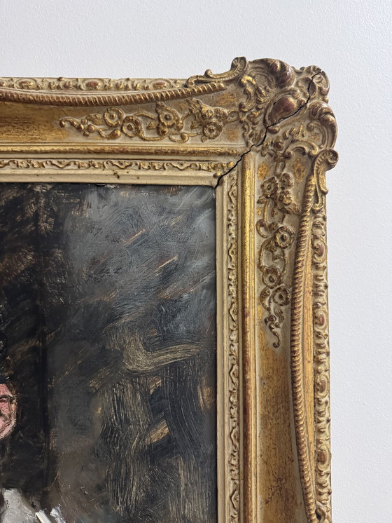 Image 1 of Portrait painting Armand Massonet 1964