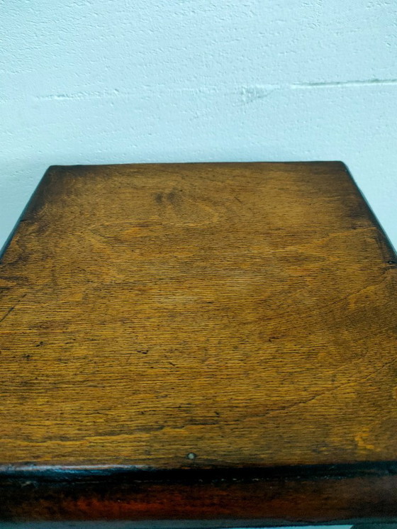 Image 1 of Antique 'Chippendale style' side table/coffee table (convertible leg style)