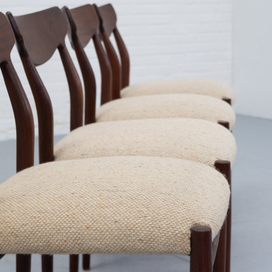 Image 1 of Ensemble de chaises de salle à manger Lübke années 60