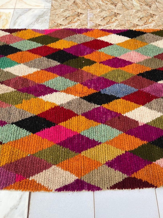 Image 1 of Tapis berbères multicolores en laine 200cmx150cm