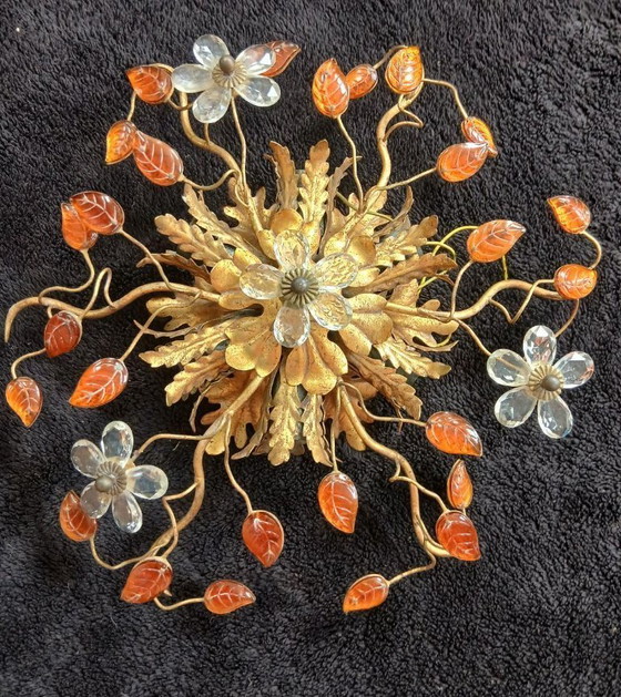 Image 1 of Florentine Banci Firenze Wall/Ceiling Light, 1970s, Maison Bagues, Italian Design