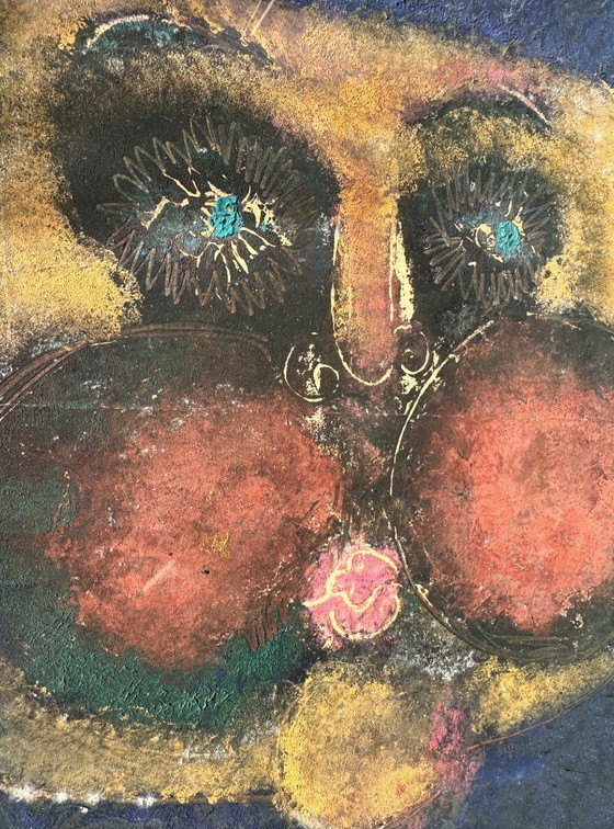 Image 1 of Russian expressionist portrait from the 1970s