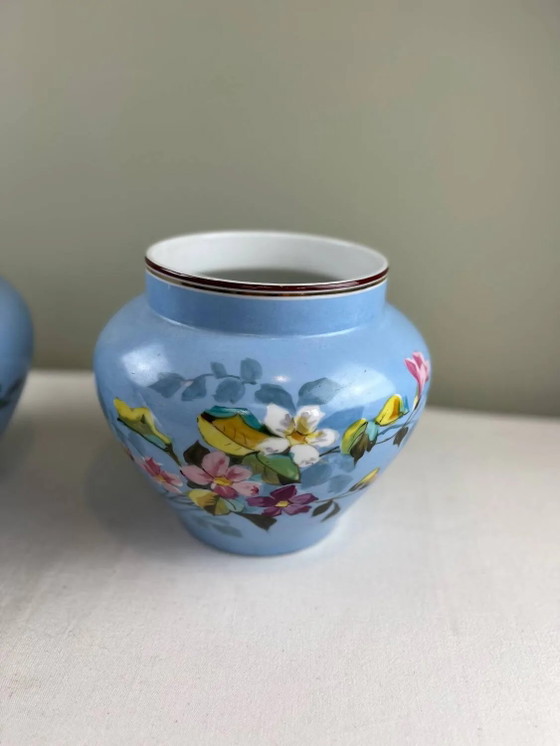 Pair of antique plant pots – Porcelain (photo 5 of 16)