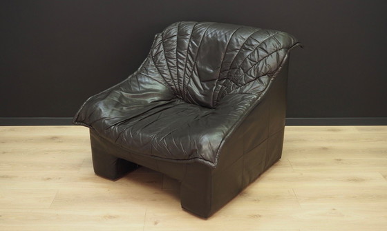 Image 1 of Fauteuil en cuir, design allemand, années 1960, fabricant : Viva