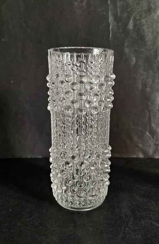 Sklo Union Hermanova Hut Candle Wax vase. František Pečený 1974.