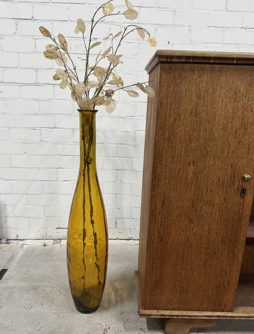 Vase Retro Xxl Jaune d'Espagne 100 X 20 Verre