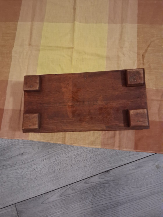 Image 1 of Scatola di legno vintage fatta a mano, pesante