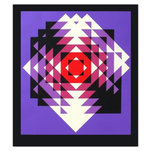 Patrice Allart Screenprint Composition Cinétique I 1980 – lithos zeefdrukken, Paper (photo 2 of 5)