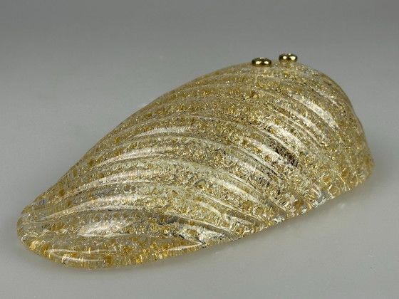 Image 1 of Lampada da parete anni '60 e '70, in vetro e ottone, design spaziale