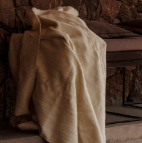 Image 1 of Il plaid Souk ecru 150x250