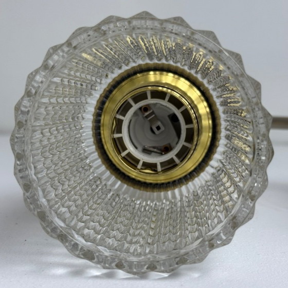 Image 1 of PAAR VINTAGE WANDLAMPEN VAN GLAS MET TEXTUUR
