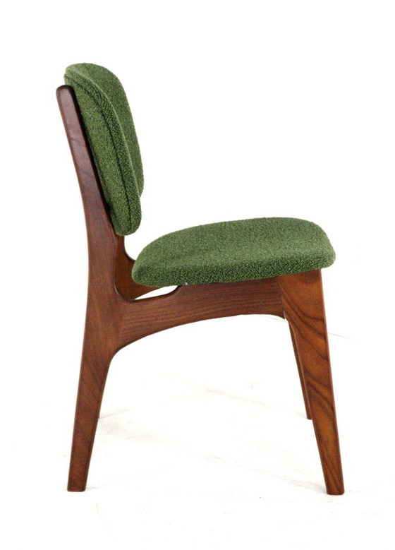 Image 1 of Set van 6 Nederlandse eetkamerstoelen stoelen vintage gestoffeerd