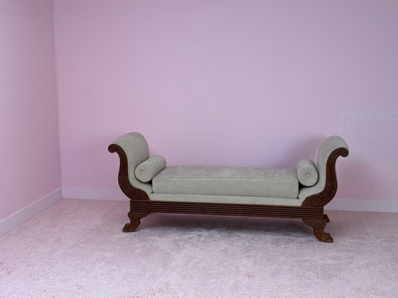Image 1 of Vintage design slaapbank chaise longue antieke empire