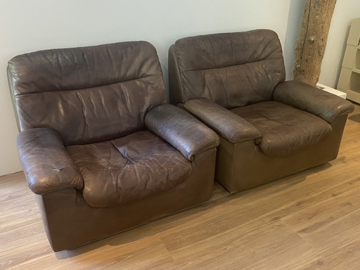 2 Fauteuils Vintage De Sede Model DS66 Ontwerp Carl Larsson