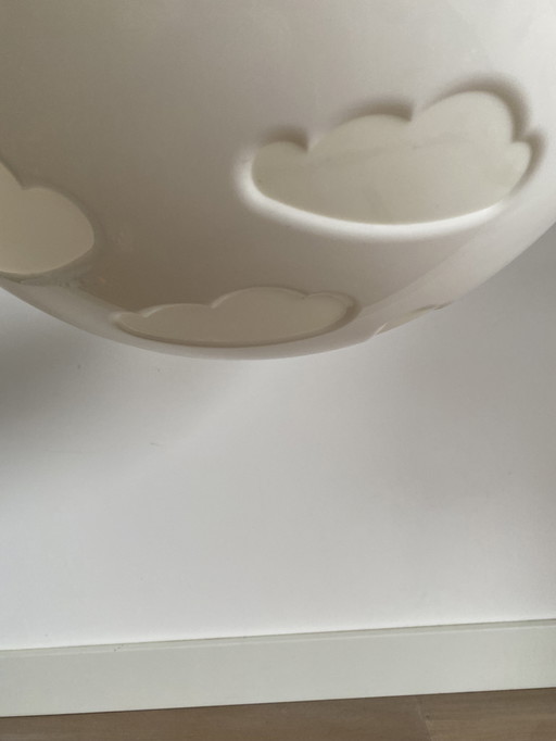 Vintage Ikea white seiling Skojig lamp by designer Henrik Preutz x Ikea